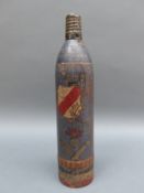 A German hand painted French shell commemorating the German fallen at The Somme,