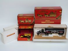 Eight Matchbox Models of Yesteryear special edition diecast model vehicles including Scammell