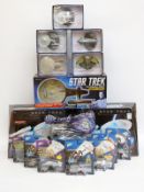 Sixteen Star Trek diecast model spaceships including Johnny Lightning Legends of Star Trek,
