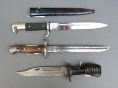 WWII German Tiger Soligen bayonet in sheath,