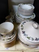 A twelve piece dinner service in Larchmont pattern by Royal Doulton
