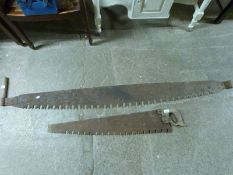 Two vintage saws