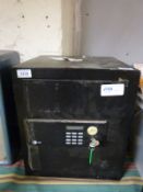 A digital floor safe with key