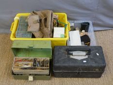 A very large quantity of vintage to modern fishing accessories including Hardy line dryer,