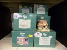 Nineteen light green boxed Lilliput Lane cottages to include Nursery Cottage,
