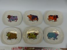 A set of six English Ironstone Pottery 'Beefeater' plates