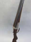 Armstrong & Co 12 bore side by side ejector shotgun with named and engraved locks,