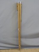 A Hardy Split cane three piece coarse rod 'The Tournament' with correct spare top crop in branded