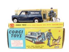 Corgi Toys diecast model BMC Mini Police Van with Tracker Dog 448,