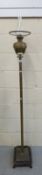 Brass standard oil lamp,