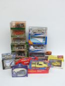 Seventeen Corgi diecast model vehicles including Only Fools and Horses, Ashes to Ashes,
