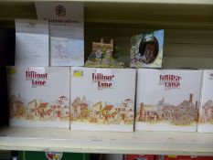 Ten white boxed 'larger' Lilliput Lane cottages to include Old Shop at Bignor,