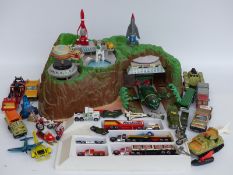 Thunderbirds Tracy Island together with related accessories and a collection of diecast model