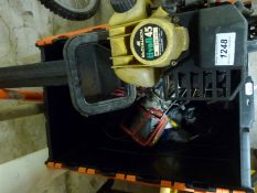 Electric winches and a McCulloch Tivoli 45 petrol hedge trimmer