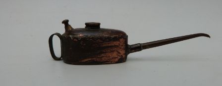 Meccano miniature oil can stamped 'K', 10cm long.