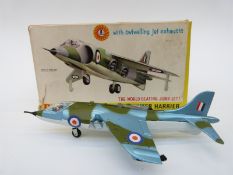 Dinky Toys diecast model Hawker Harrier Jump Jet 722, in original box.