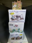 Sixteen white boxed Lilliput Lane cottages to include Gateway to Christmas,