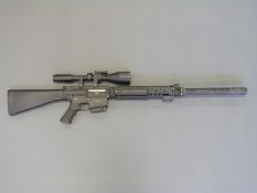 G & G Armament GR25 EGR-25-STD airsoft sniper rifle with 8x56 scope, in original box,