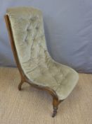 A 19thC nursing chair and one other