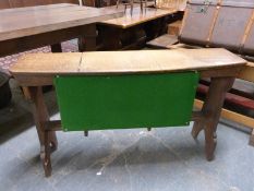 Three pine and oak ecclesiastical stands / lecterns