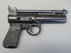 A Webley & Scott Junior MK II air pistol,
