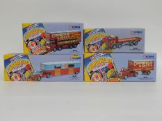 Four Corgi Classics Chipperfields Circus diecast model sets Bedford O Articulated Horsebox 97887,