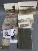 A collection of WWI RAF Royal Flying Corps aircraft photographs comprising four aeroplanes