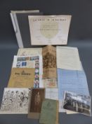 A quantity of war ephemera including The Italian Campaign - Royal Armoured Corps,