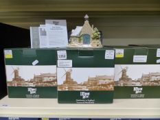 Ten dark green boxed 'larger' Lilliput Lane cottages to include Victorian Romance,