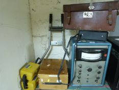 A quantity of electrical test equipment including a Megger safety tester
