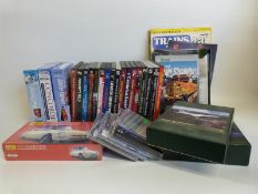 Twenty train and plane simulator games together with two Wentworth jigsaw puzzles,