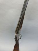 J P Clabrough 12 bore side by side sidelock shotgun with engraved locks, trigger guard,