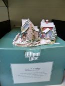 Limited edition boxed large Lilliput Lane 'Home for the Holidays' cert no.