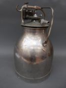 An Alfa Laval stainless steel milking machine