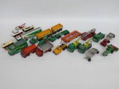Seventeen Matchbox Superkings diecast model commercial vehicles