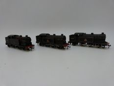 Three Hornby Dublo 00 gauge BR 0-6-2 EDL17 3-rail tank locomotives 69550 and 69567