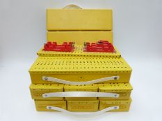 A quantity of Meccano including carry boxes, motors, gears,