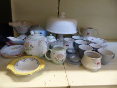 A collection of decorative teaware including Royal Winton, Crown Devon,
