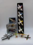 A collection of Union Model Gee-Bee and similar model aeroplanes,