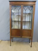 An Edwardian glazed display cabinet,
