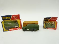 Three Dinky Toys diecast model military vehicles, Armour Patrol Car 667,