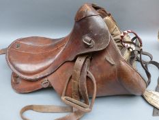 A 1916 German 9th Dragoons military saddle