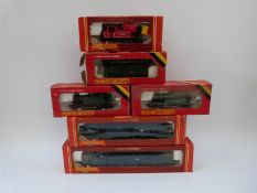 Six Hornby 00 gauge locomotives including BR Class 37 Diesel R369, BR Class 47 Diesel R404,