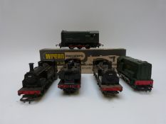 Five Wrenn, Lima and Hornby 00 gauge locomotives including a BR 0-6-0 diesel electric W2231,