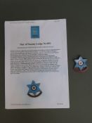 RAF interest enamel Masonic medal, Star of Saxony Lodge no 853 (GC), founded RAF Jever 1958,