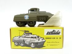 Solido diecast model military Combat-car M.20 200, in original box.