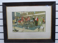 Two Cecil Aldin prints The Hunt Breakfast and Supper