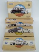 Four Corgi Classic and Public Service diecast model police vehicle sets Metropolitan Police 97698,