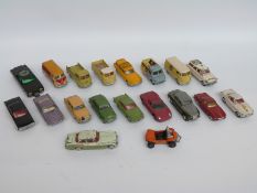 Nineteen Corgi Toys diecast model vehicles including The Green Hornet's Black Beauty,