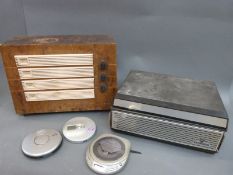 An early Ekco radio, Grundig tape machine,